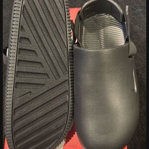 Nike Black Slip-On Sandals